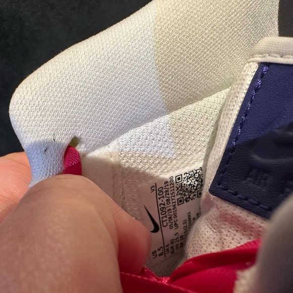 Kay Yow Nike Air Force 1 low cancer fund Pink foam, regency violet Sneakers - Picture 10 of 11